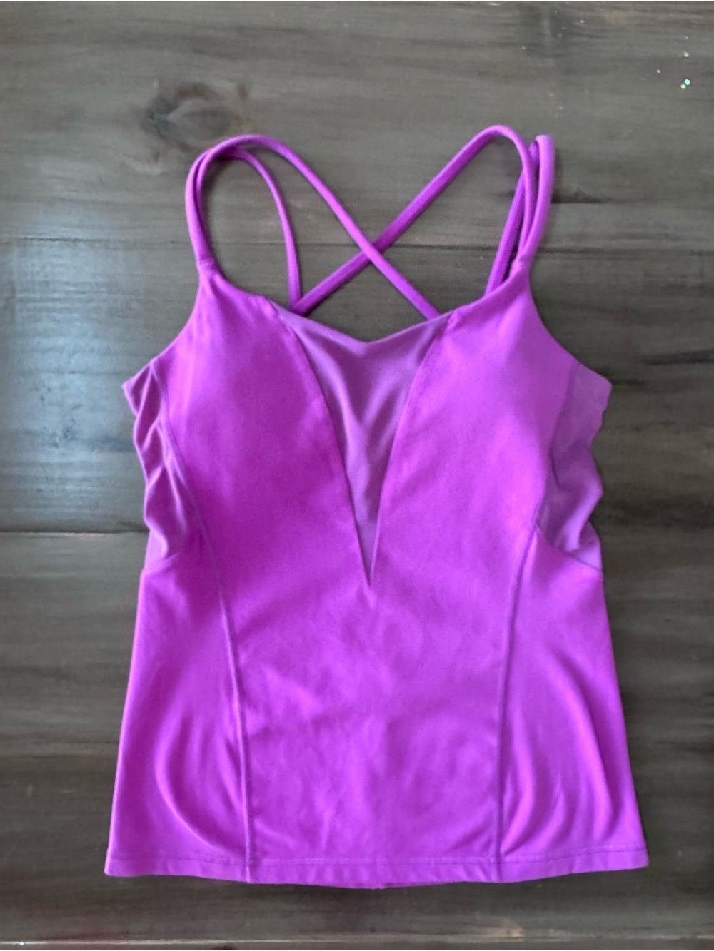 Lululemon Exquisite Mesh Back Tank Ultra Violet Women’s 8 Strappy Back